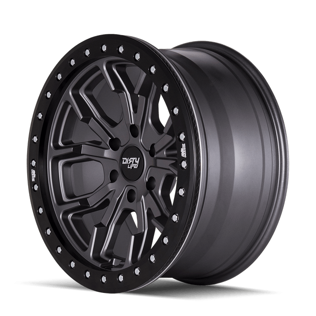 Dirty Life DT-1 9303 Wheel – Matte Gunmetal/Black Simulated Ring