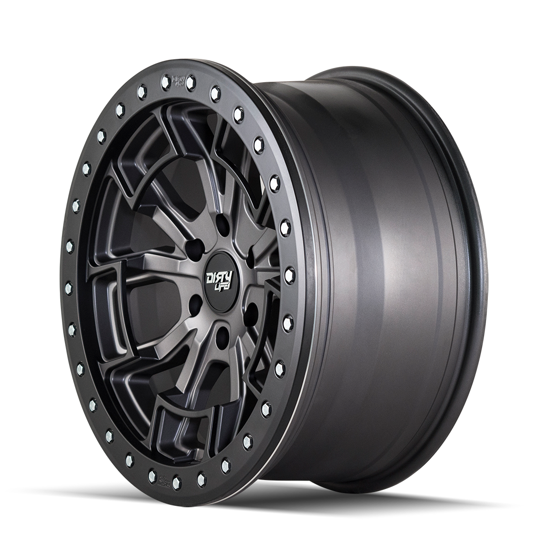 Dirty Life DT-1 9303 Wheel – Matte Gunmetal/Black Simulated Ring