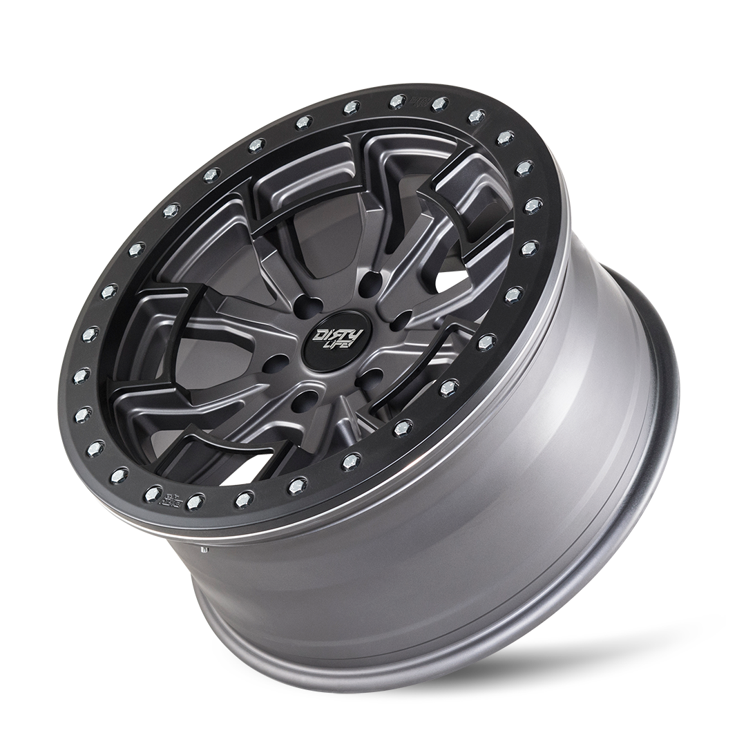 Dirty Life DT-1 9303 Wheel – Matte Gunmetal/Black Simulated Ring