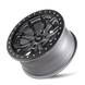 Dirty Life DT-1 9303 Wheel – Matte Gunmetal/Black Simulated Ring