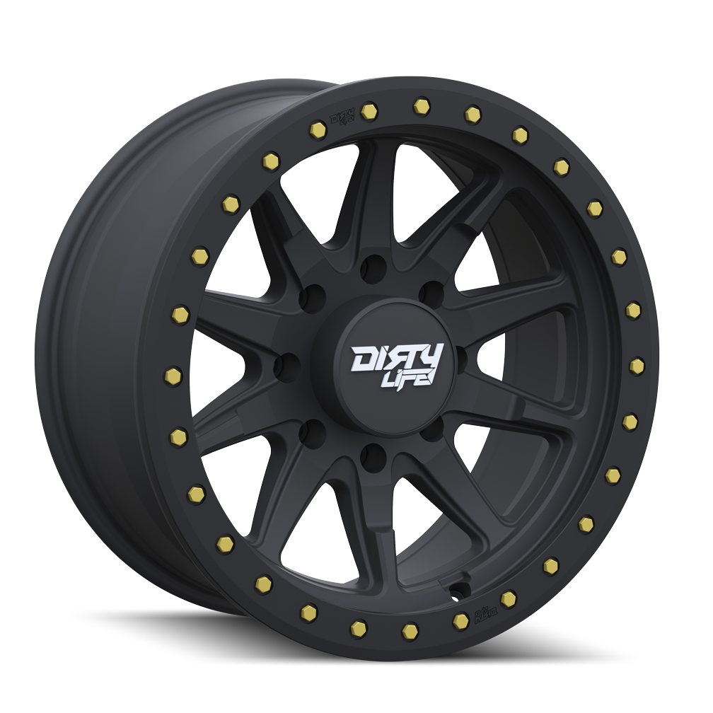 Dirty Life DT-2 9304 Wheel – Matte Black w/ Simulated Ring