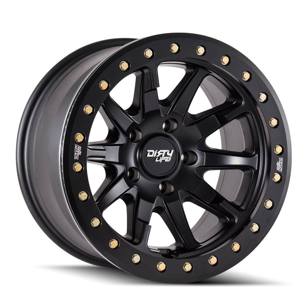 Dirty Life DT-2 9304 Wheel – Matte Black w/ Simulated Ring