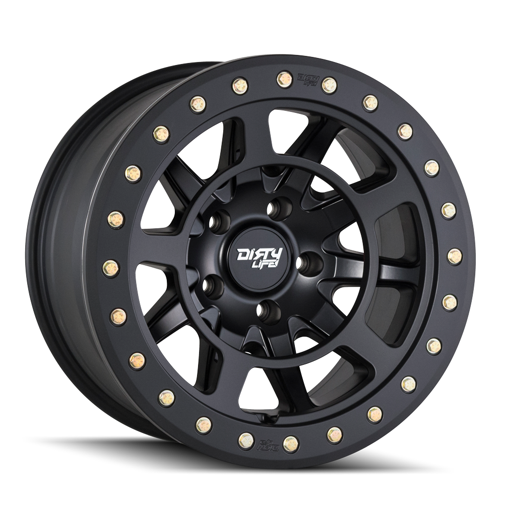 Dirty Life DT-2 9304 Wheel – Matte Black w/ Simulated Ring
