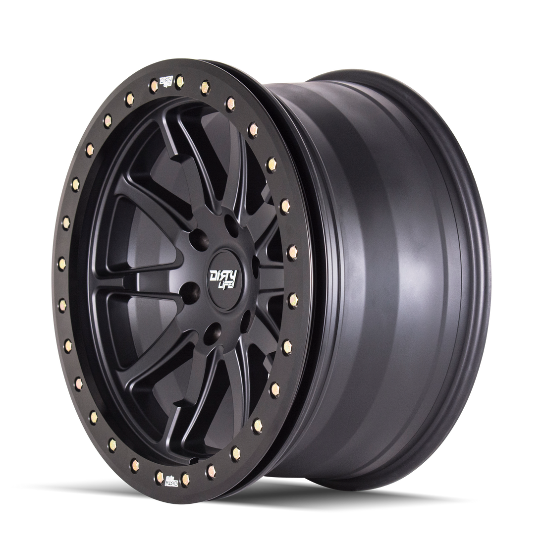 Dirty Life DT-2 9304 Wheel – Matte Black w/ Simulated Ring