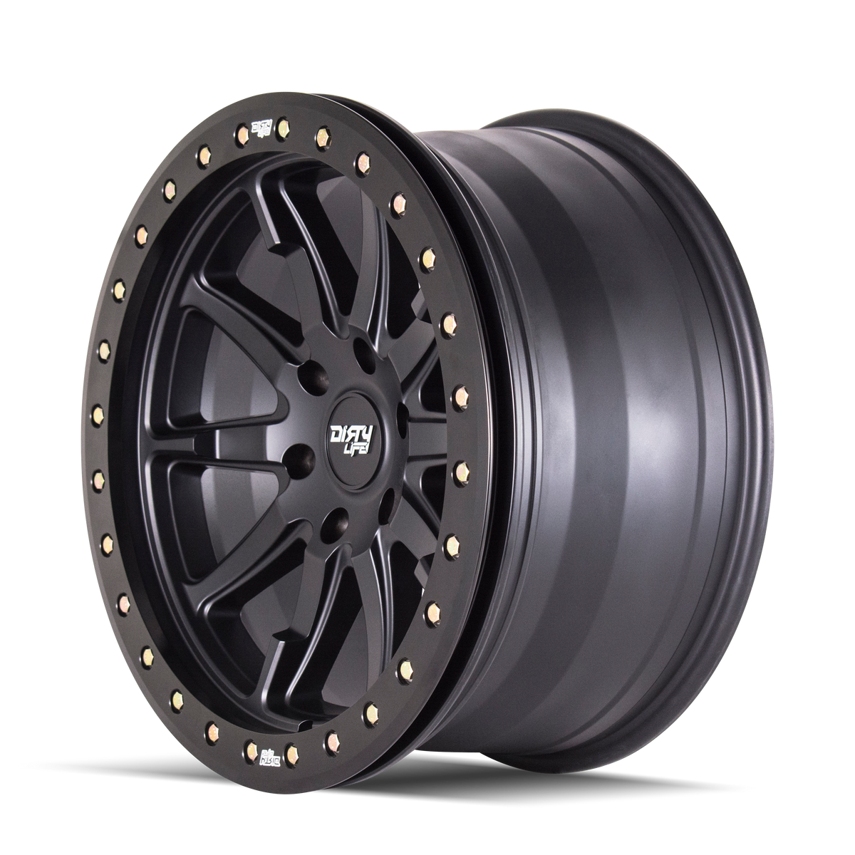 Dirty Life DT-2 9304 Wheel – Matte Black w/ Simulated Ring
