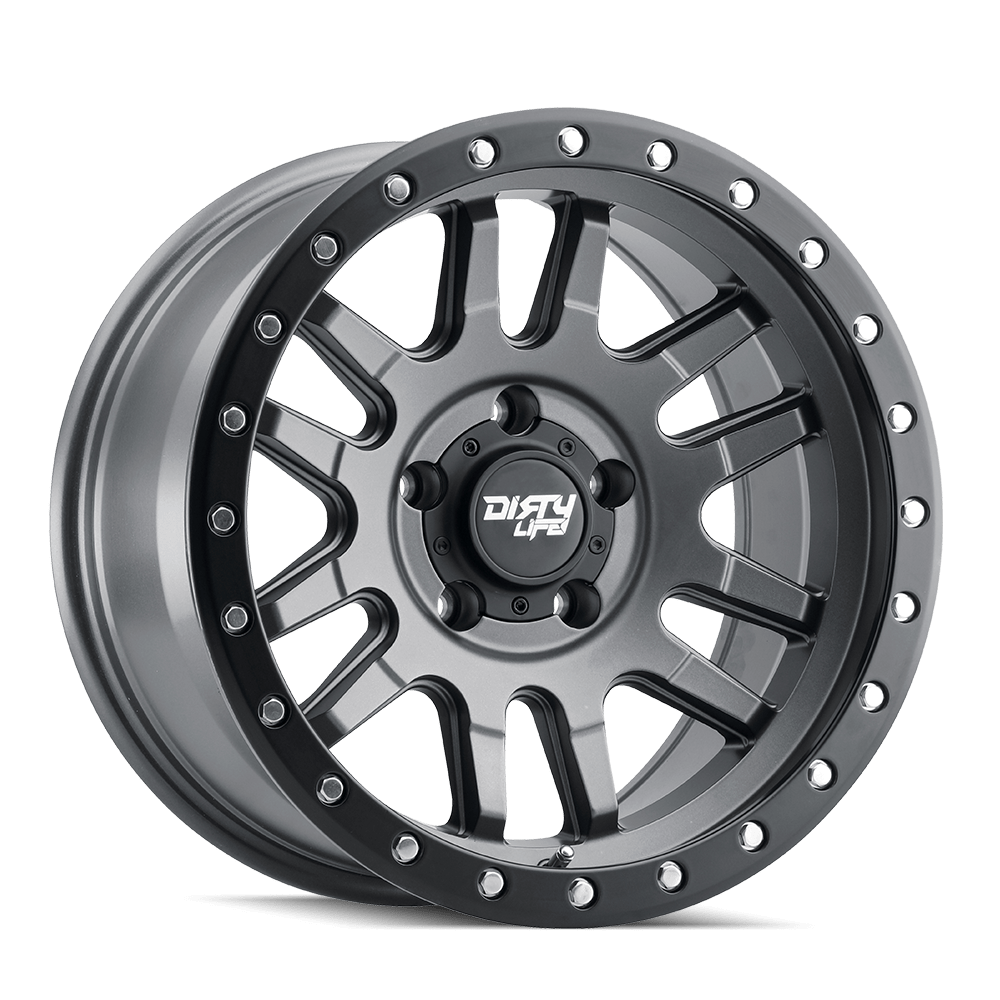 Dirty Life Canyon Pro 9309 Wheel – Satin Graphite w/ Black Lip