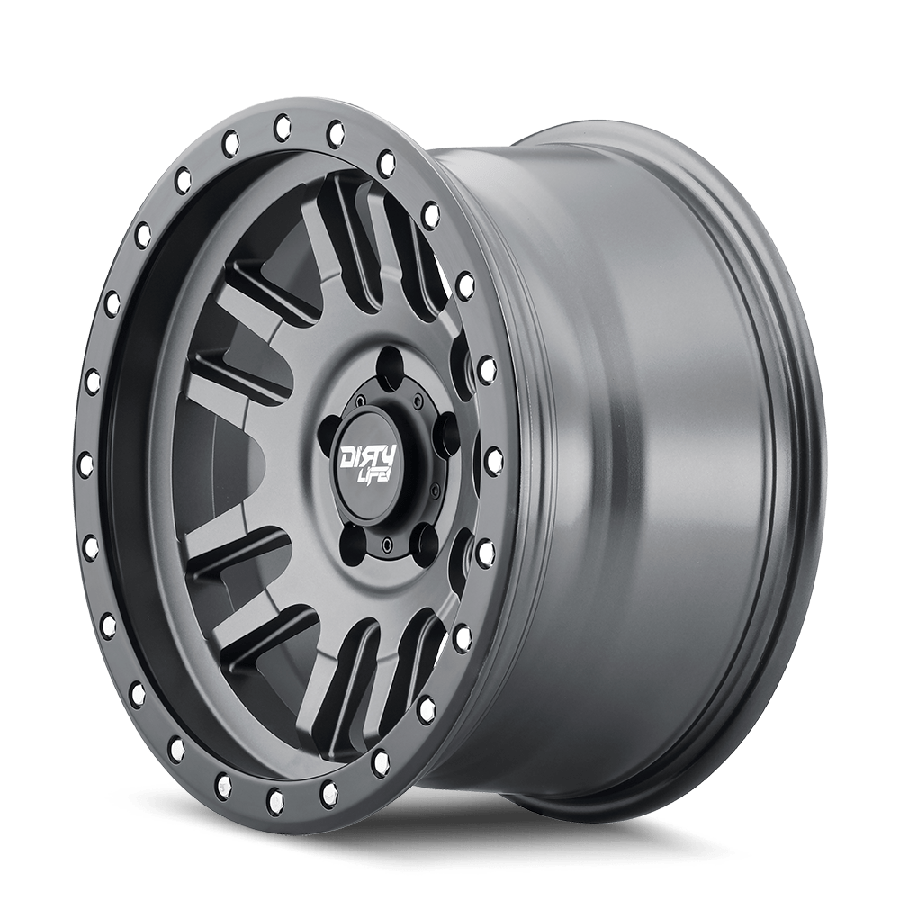 Dirty Life Canyon Pro 9309 Wheel – Satin Graphite w/ Black Lip
