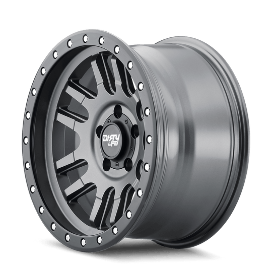 Dirty Life Canyon Pro 9309 Wheel – Satin Graphite w/ Black Lip