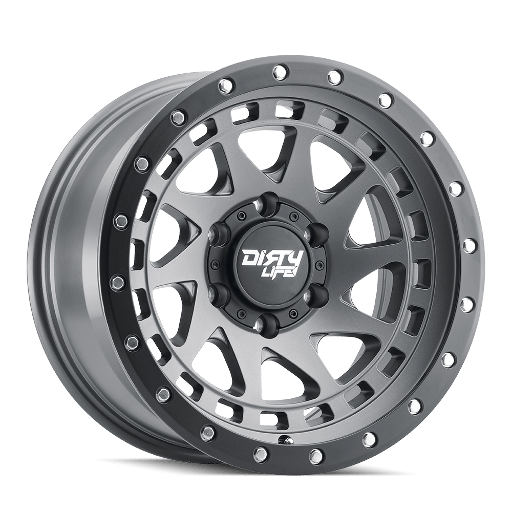 Dirty Life Enigma 9311 Wheel – Satin Graphite w/ Black Lip