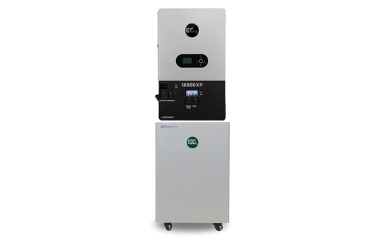 BigBattery NEXUS 15 kWh 48V LiFePO4 battery paired with EG4 12000XP V2 all-in-one inverter