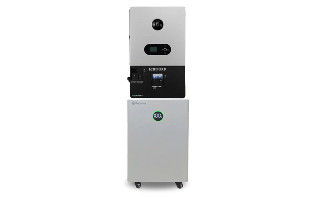 BigBattery NEXUS 15 kWh 48V LiFePO4 battery paired with EG4 12000XP V2 all-in-one inverter