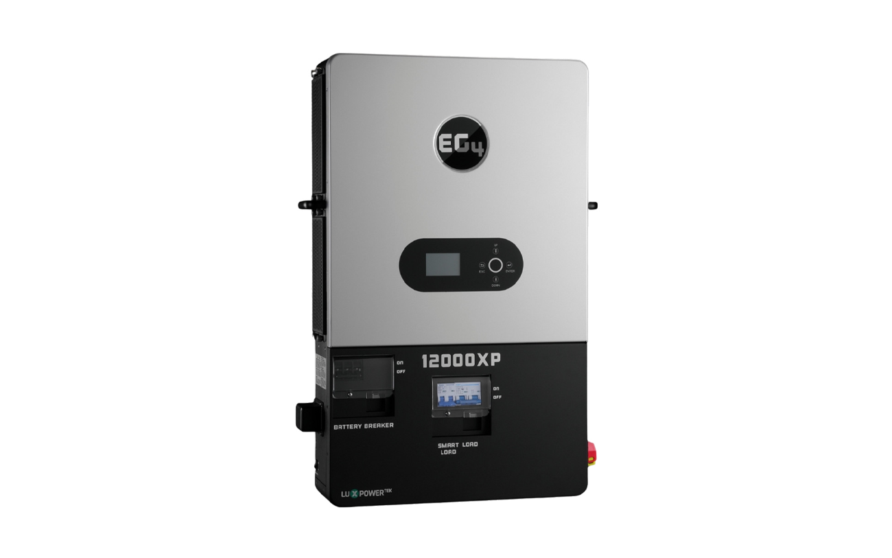 EG4 12000XP V2 off-grid inverter, right angle view