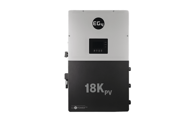 EG4 18kPV hybrid solar inverter, front view