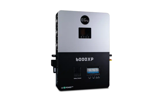 EG4 6000XP off-grid inverter, left side view