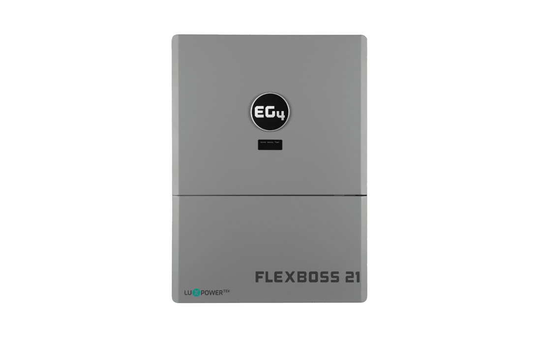 EG4 FlexBOSS21 hybrid solar inverter, front view