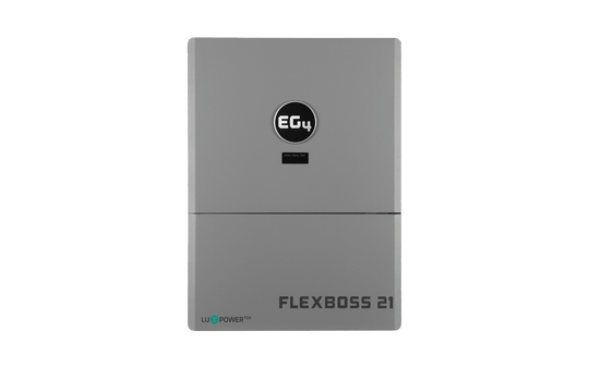 EG4 FlexBOSS21 hybrid solar inverter, front view
