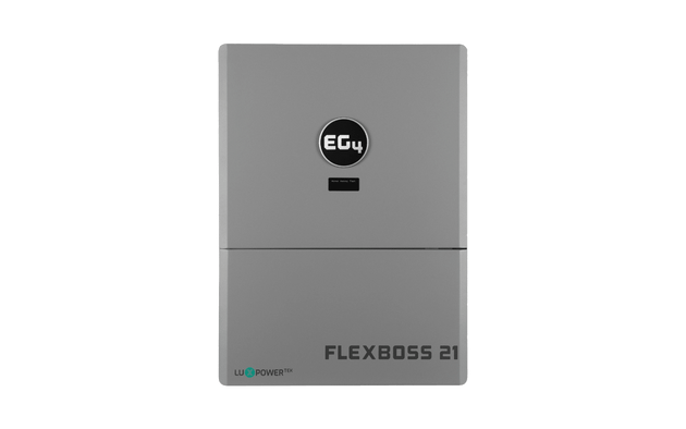 EG4 FlexBOSS21 hybrid solar inverter, front view