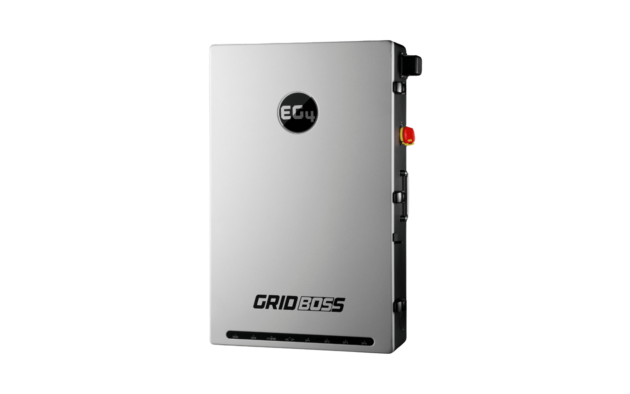 EG4 GridBOSS 200A MID, left tilt view