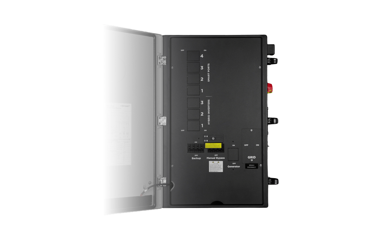 EG4 GridBOSS 200A MID with enclosure open