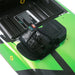 EWAVE V2-6000 electric surfboard deck showing the battery bay and foot strap