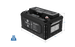 BigBattery 24V HUSKY 2 INV lithium battery, right side with dimensions