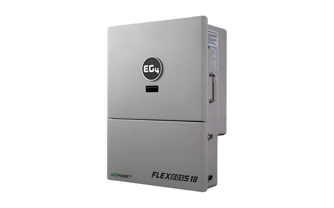 EG4 FlexBOSS18 hybrid solar inverter, alternate view