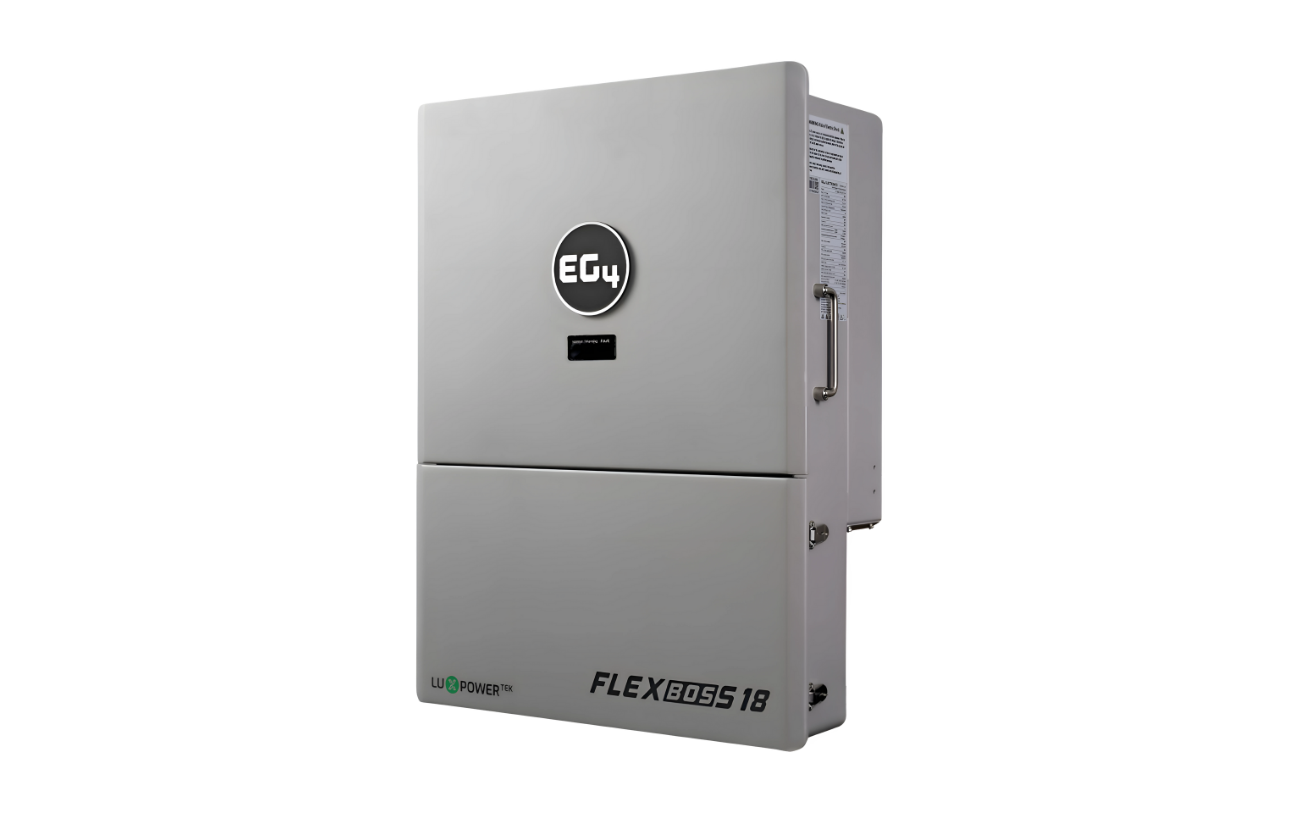 EG4 FlexBOSS18 hybrid solar inverter, alternate view