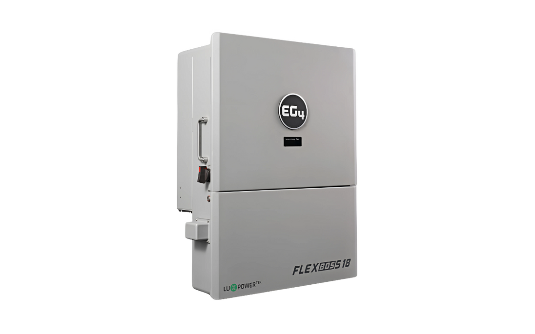 EG4 FlexBOSS18 hybrid solar inverter, side view