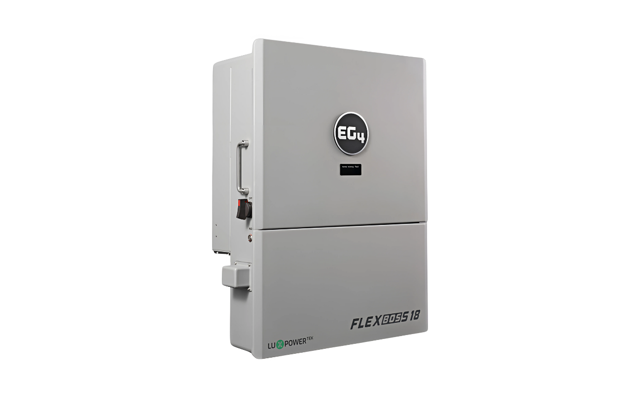 EG4 FlexBOSS18 hybrid solar inverter, side view