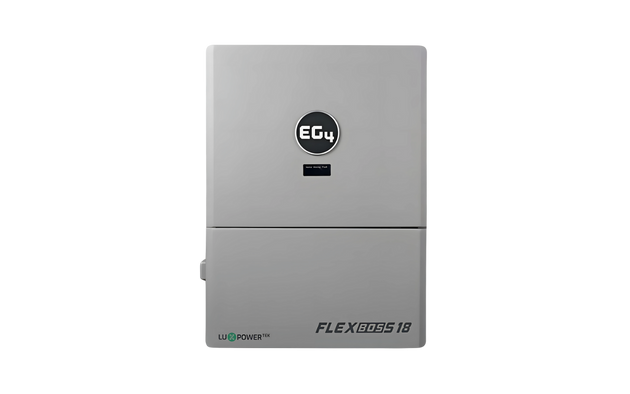 EG4 FlexBOSS18 hybrid solar inverter, front view