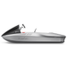 Silver EWAVE Formula Future electric jet boat, profile showing the HDPE hull and windscreen