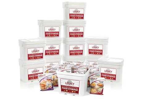 Legacy Food Storage 1440 Serving Package main product image showing the full emergency food supply package