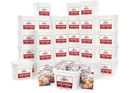 Legacy Food Storage 4320 Serving Package main product image showing the full emergency food package