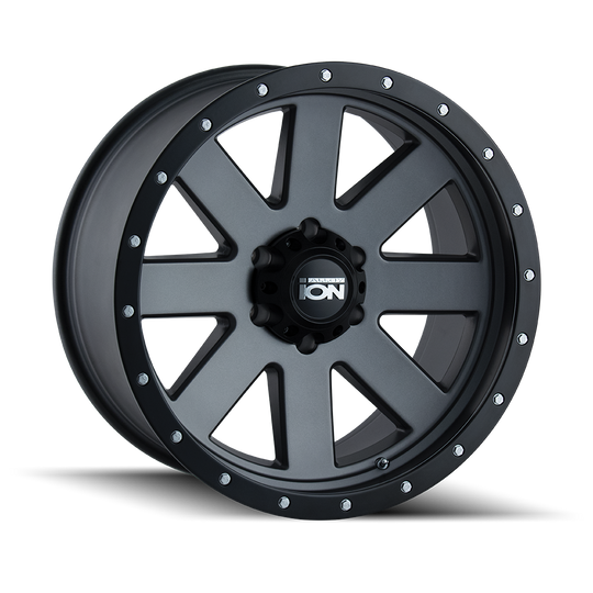 ION Style 134 Wheel – Matte Gunmetal/ Black Beadlock