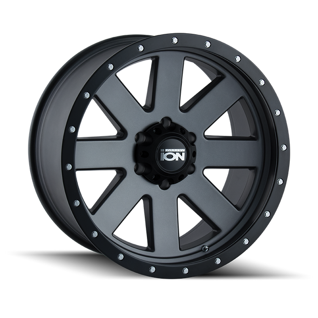 ION Style 134 Wheel – Matte Gunmetal/ Black Beadlock