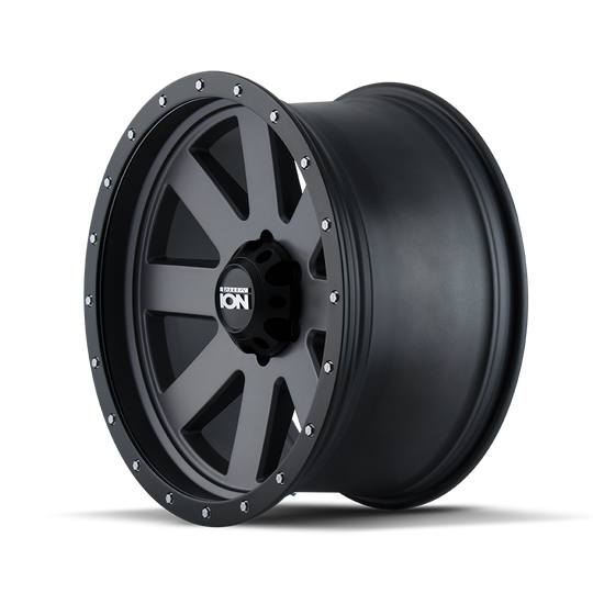 ION Style 134 Wheel – Matte Gunmetal/ Black Beadlock