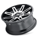 ION Style 142 Wheel – Black w/ Machined Spokes