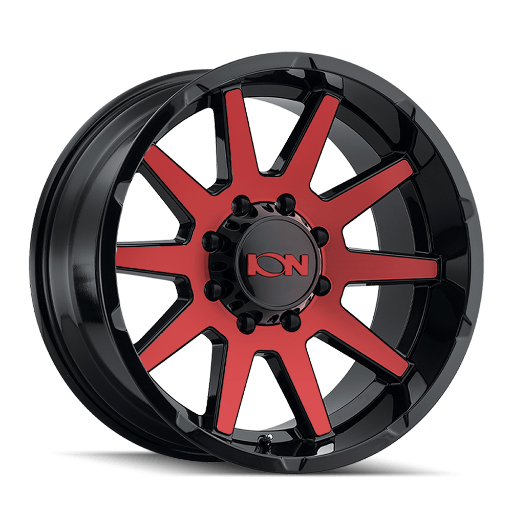 ION Style 143 Wheel – Gloss Black w/ Red Tint Machined Face