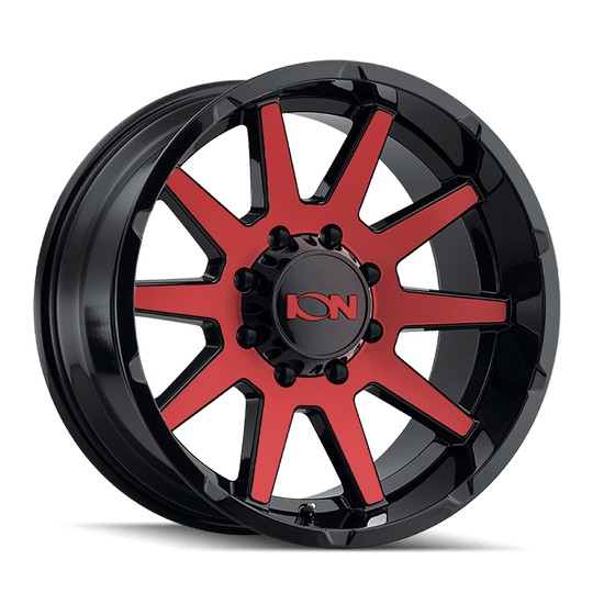 ION Style 143 Wheel – Gloss Black w/ Red Tint Machined Face