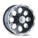 ION Style 174 Wheel – Black/Machined Beadlock