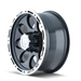ION Style 174 Wheel – Black/Machined Beadlock