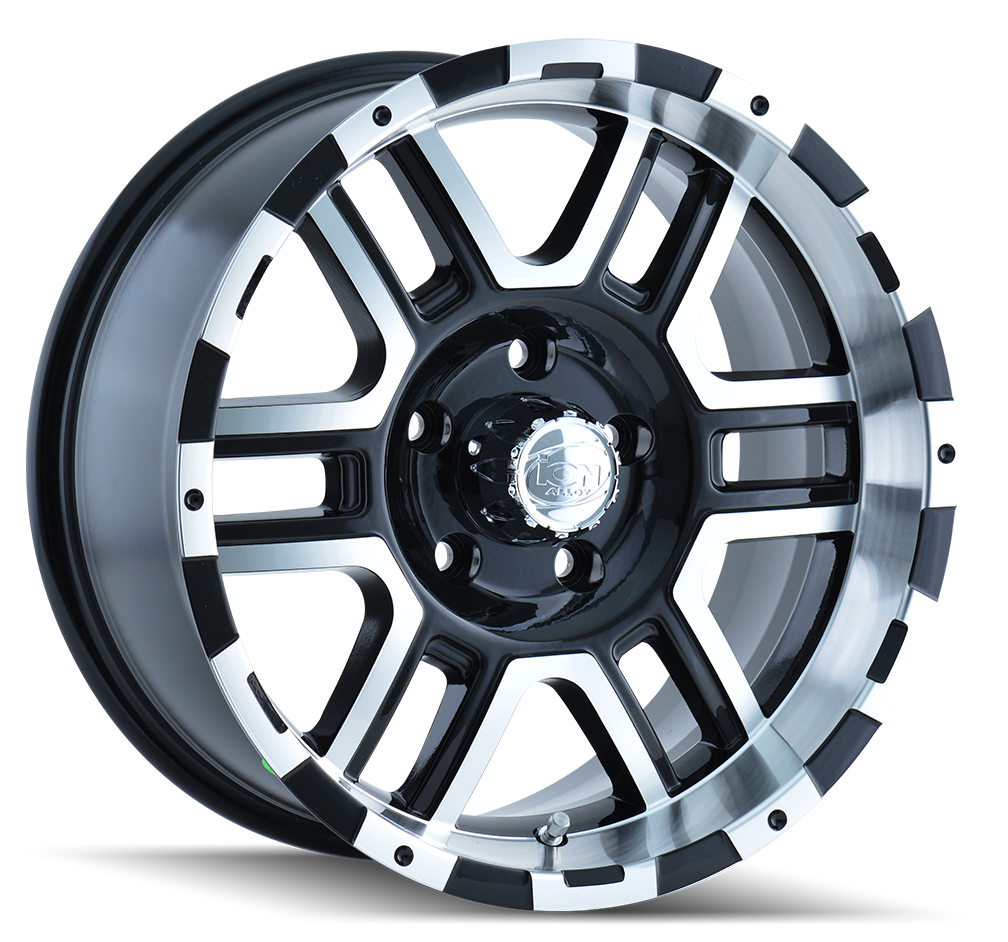 ION Style 179 Wheel – Black w/ Machined Face & Lip
