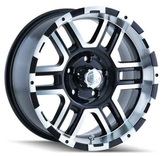 ION Style 179 Wheel – Black w/ Machined Face & Lip