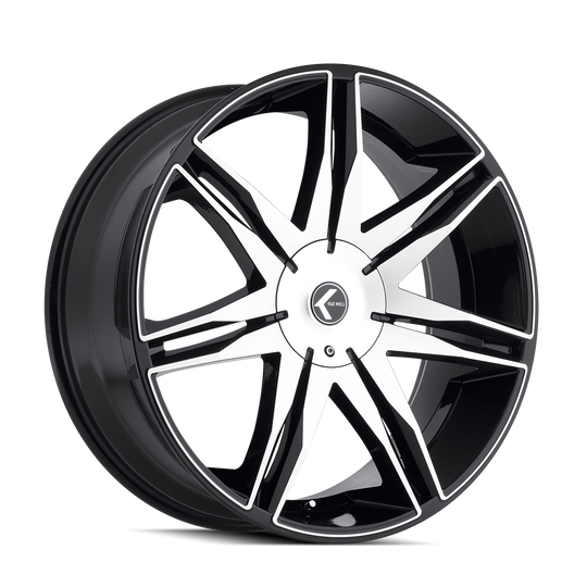 Kraze Epic KR143 Wheel – Black Machined Face