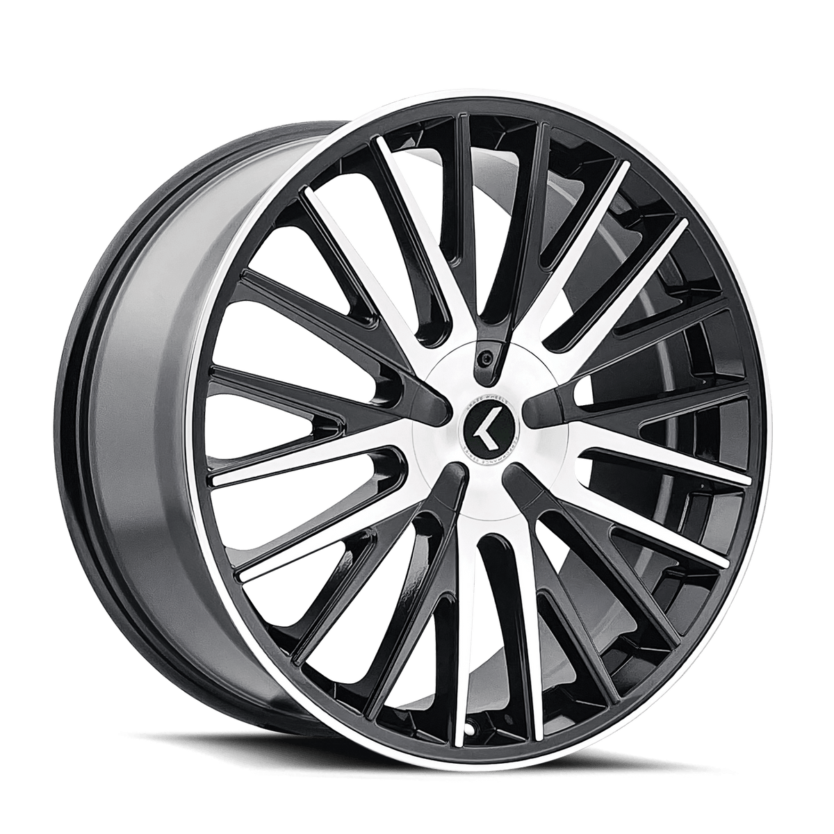 Kraze Double Down KR185 Wheel – Black Machined