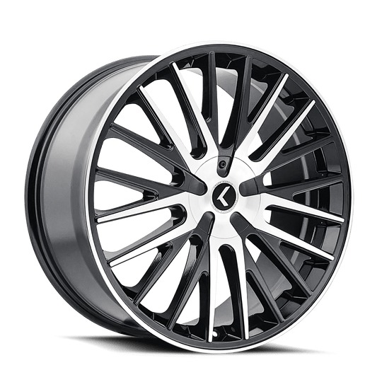 Kraze Double Down KR185 Wheel – Black Machined