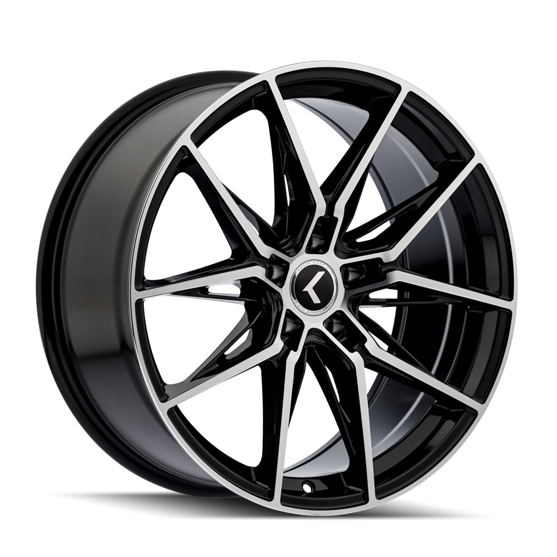 Kraze Evolve KR196 Wheel – Black w/ Machined Face