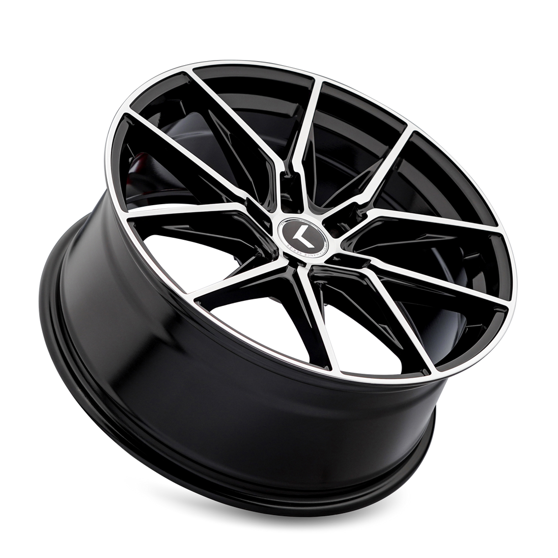 Kraze Evolve KR196 Wheel – Black w/ Machined Face