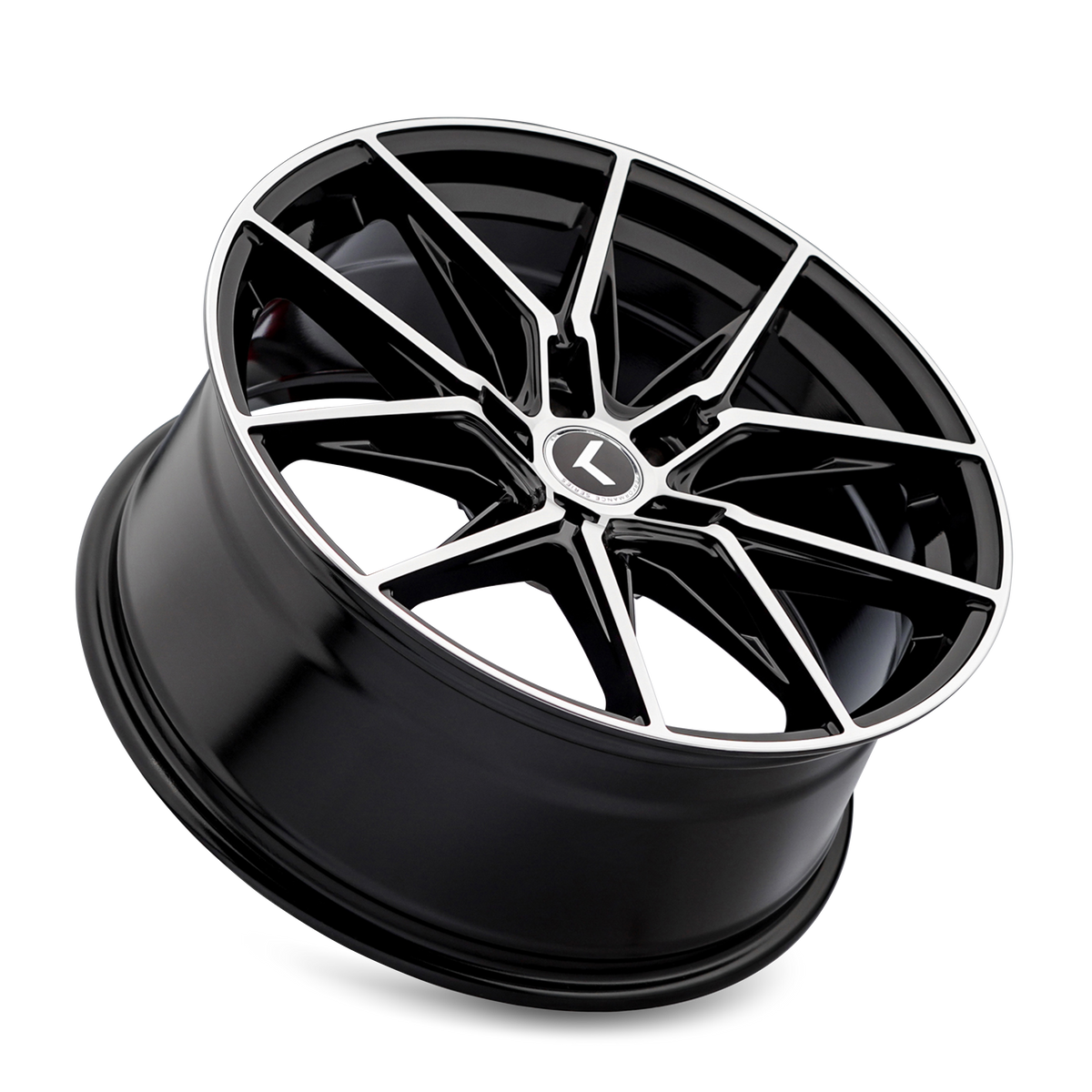 Kraze Evolve KR196 Wheel – Black w/ Machined Face