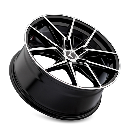 Kraze Evolve KR196 Wheel – Black w/ Machined Face